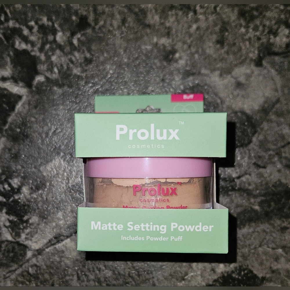 Prolux Matte Setting Powder with Puff - Buff 0.35oz BNIB